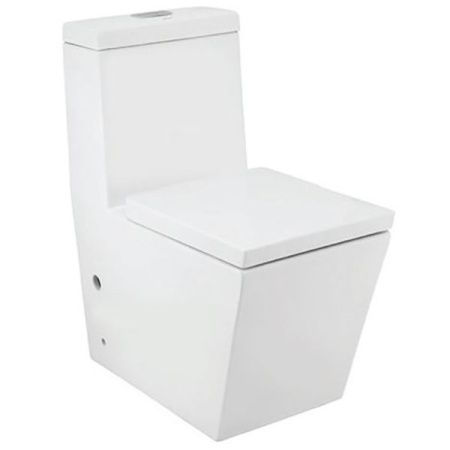 Унитаз компакт Jaquar Kubix-F KUS-WHT-35851SN с бачком и сиденьем Микролифт