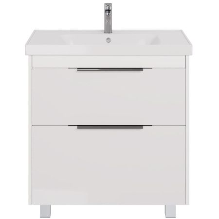 Тумба с раковиной подвесная/напольная Dreja Prime 90 см, белый, артикул 99-9302-com