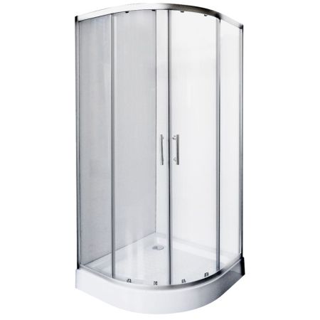 Душевой уголок Rush Crete 90х90 Хром матовый стекла прозрачные, артикул CR-R29090matt