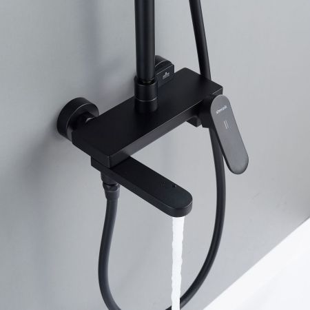 Душевая система Shevanik S4536H, черный, артикул S4536H