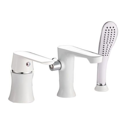 Смеситель на борт ванны Haiba HB80804, белый, артикул HB80804