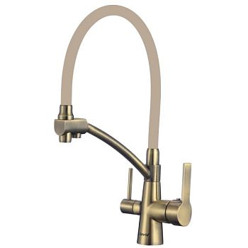 Смеситель для кухни с подключением к фильтру Savol S-L1805C-12, бронза