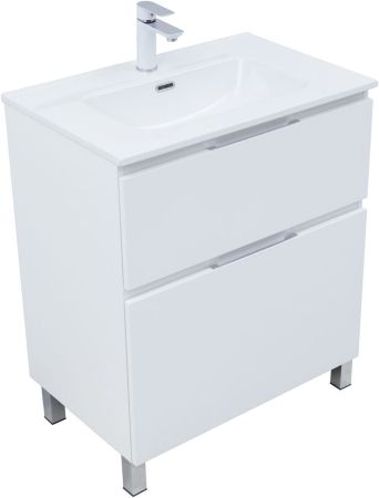 Тумба под раковину Aquanet Алвита New 70 напольная, белый матовый, артикул 00344133