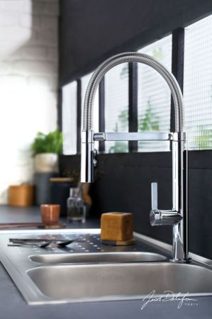 Смеситель для кухни  JACOB DELAFON SPIRALE E23310-CP (хром, L-23 H-13,5), шт, артикул E23310-CP