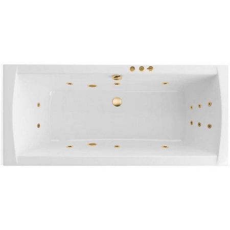 Ванна EXCELLENT Aquaria Lux 180x80 "SMART" (золото), артикул WAEX.AQU18.SMART.GL