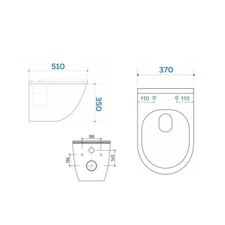 Унитаз подвесной Maretti Vittorio с микролифтом, VI10PZM24-844, белый, артикул VI10PZM24-844