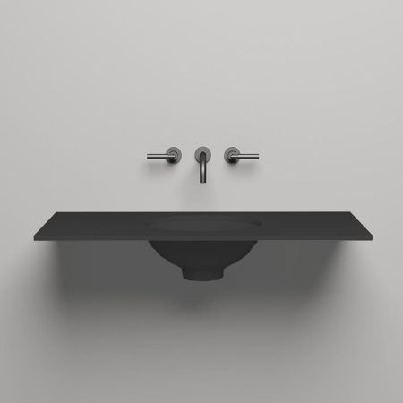 SALINI Столешница 1000х500х15 мм, из материалв S-Stone, цвет  матовый RAL 9011