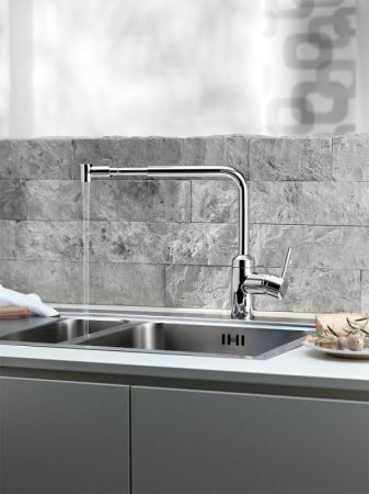 Смеситель для кухни  KLUDI L-INE 428210577 (хром, L-24,5 H-27), шт, артикул 428210577