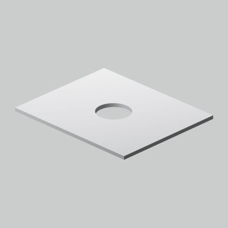 M8FST0601WG Func Столешница под накладную раковину, для тумбы 60 см, цвет белый глянец, артикул M8FST0601WG