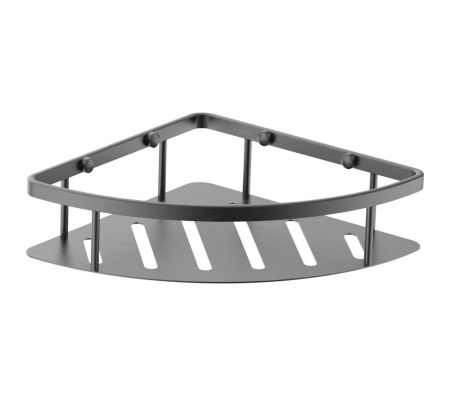 Полка для ванной угловая WONZON & WOGHAND, Темный графит (WW-4132-BGM), артикул WW-4132-BGM