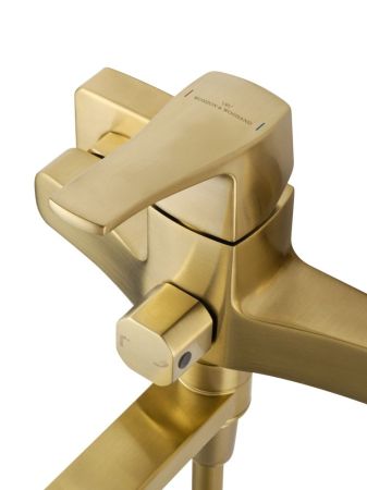Смеситель для ванны WONZON & WOGHAND FLEX, Брашированное золото (WW-639906-BG), артикул WW-639906-BG