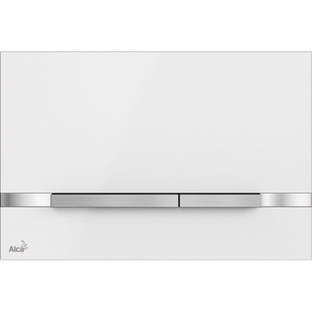 Клавиша смыва Alcaplast Flat Color STRIPE-WHITE Белая, артикул STRIPE-WHITE