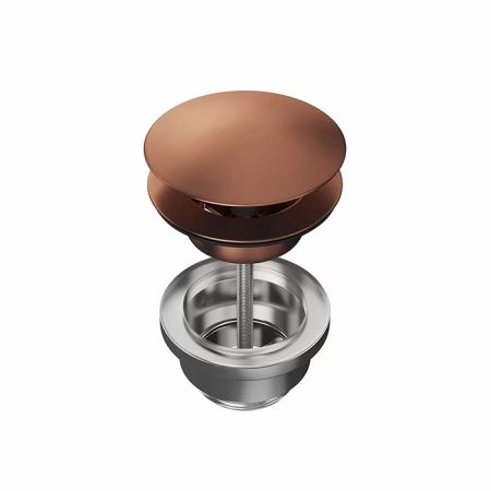 Донный клапан для раковины, брашированная медь, pvd, артикул 24686KM.59.067