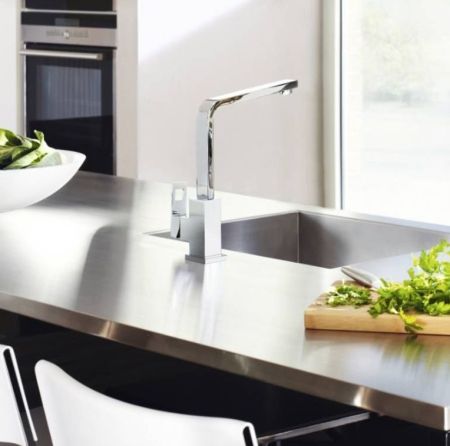 Смеситель для кухни GROHE Eurocube, хром (31255000), артикул 31255000