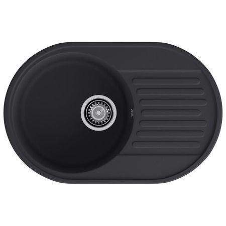 Кухонная мойка GranFest QUARZ 18, черный, артикул 18 черный