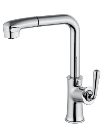 Смеситель для кухни с выдвижным изливом WONZON & WOGHAND, Хром (WW-88439008A-CR), артикул WW-88439008A-CR
