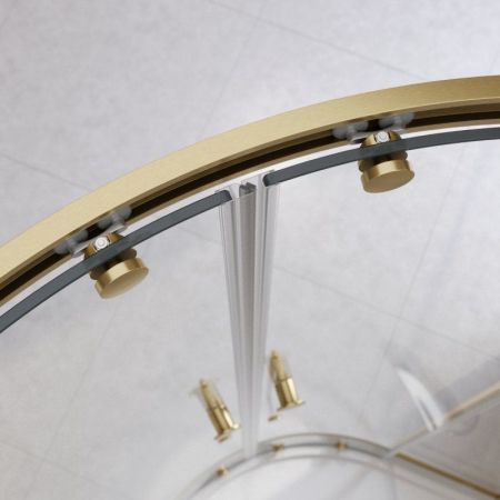 RELAX-304-RH-2-120/90-C-GM Душевой уголок, отделка Оружейная сталь, артикул RELAX-304-RH-2-120/90-C-GM