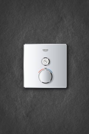 Внешняя часть термостатического смесителя на 1 выход GROHE Grohtherm SmartControl, хром (29123000), артикул 29123000