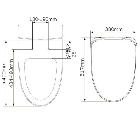 CCC8F7851WH Func электронная крышка-биде для C8F1701SC, артикул CCC8F7851WH