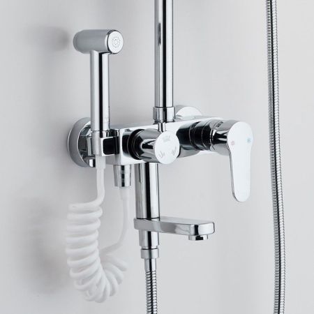 Душевая система Сантаком stOmega 7707, хром, артикул 7707