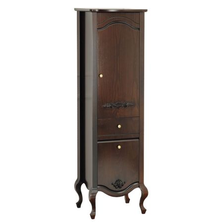 IMPERO Пенал L49xH161xP44 см. DX. 1 ящик 2 двери, цвет: NOCE, артикул 26070