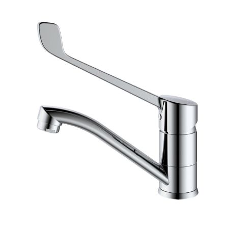 Смеситель для раковины с хирургической ручкой  Splenka S08.45, хром, артикул S08.45