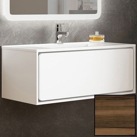 Тумба с раковиной SanVit Бруно-1 120 kbruno1120 с фактурой под дерево подвесная Кедр, артикул kbruno1120