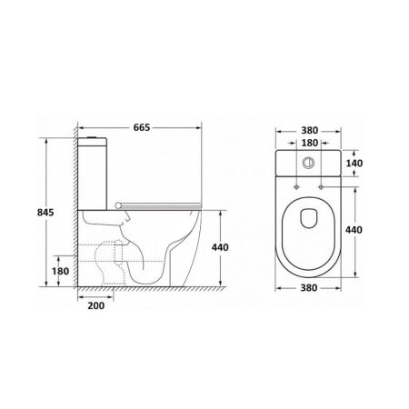 Унитаз напольный Maretti Elena безободковый с микролифтом, EA10NBM93-844, белый, артикул EA10NBM93-844