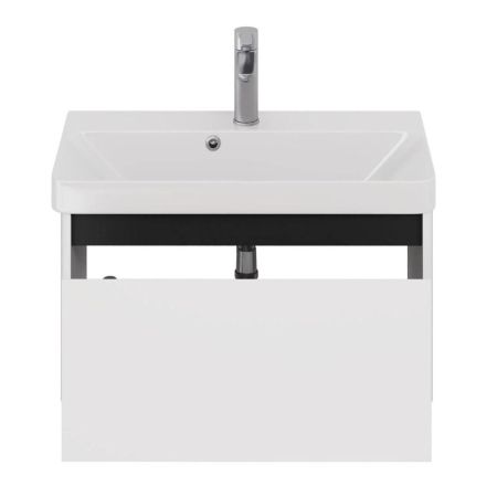 Тумба с раковиной подвесная Dreja Luxury 70 см, белый, артикул 99-2010-com