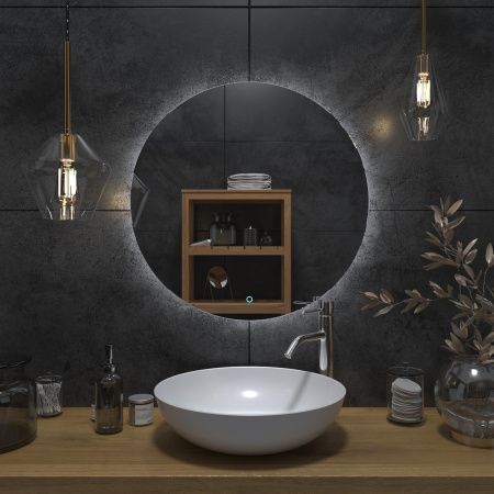 Зеркало Onika Сола 50 с LED подсветкой, круглое Зеркало Onika Сола 50 с LED подсветкой, круглое
