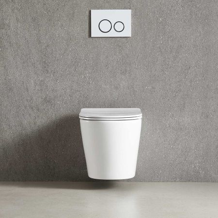 подвесные унитазы Vincea Унитаз подвесной Piatti VT1-11T Tornado, цвет белый, ультратонкое soft-close сиденье,, артикул VT1-11T