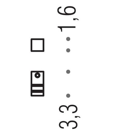 Colombo MiniQ Крючок, цвет: PVD нержавеющая сталь, артикул CD127.HPS1