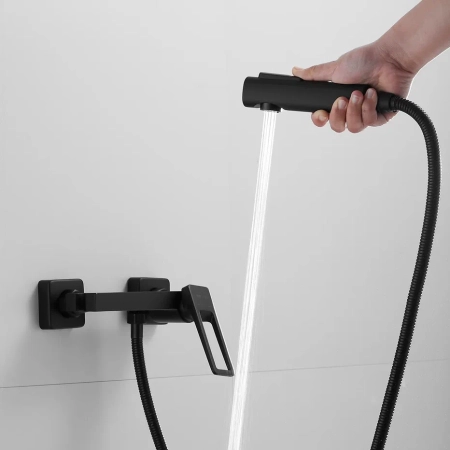 Гигиенический душ со смесителем Shevanik S6805H-1, черный