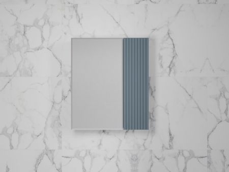 Зеркальный шкаф «Стокгольм» 60 см графит софт, артикул ЛС-00002319