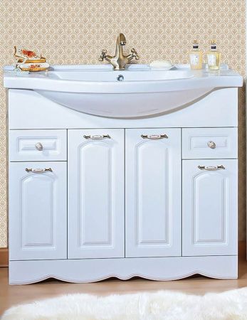 Тумба под раковину Бриклаер Анна 100 Белая