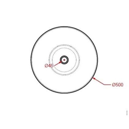 Раковина, Artceram, Jolie, ширина, мм-500, глубина, мм-500, отверстия для смесителя-отсутствуют, цвет-белый, артикул JOL001 01 00