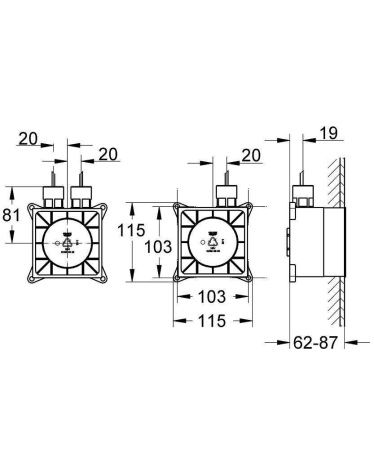 Блок для светового модуля для систем GROHE F-digital deluxe (29072000) Блок для светового модуля для систем GROHE F-digital deluxe (29072000)
