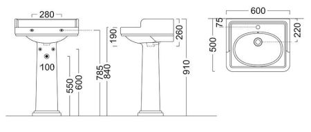 Пьедестал POMPEI, белый глянцевый, артикул PO.col.01