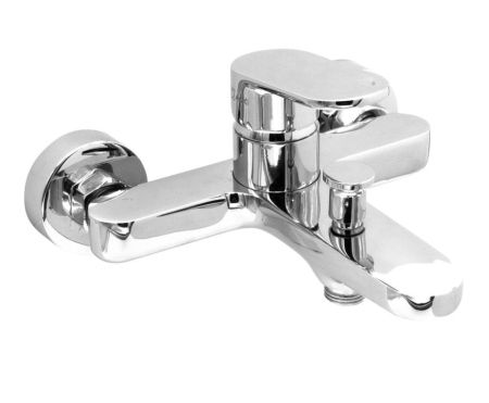 AQG Beta, однорычажный смеситель для ванны без набора для душа, цвет хром, артикул 01BET400CR