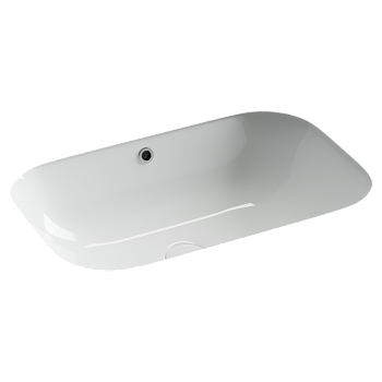 Раковина встраиваемая снизу Ceramicanova Эра (Era), c отверстием слива - перелива, 610x405x190мм, белый, арт.CN15007