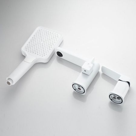 Смеситель на борт ванны Shevanik S9912C, белый, артикул S9912C