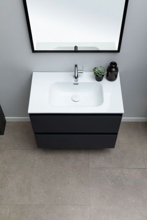 Тумба под раковину Allen Brau Eclipse 80 1.E1002.AM антрацит матовый, артикул 1.E1002.AM