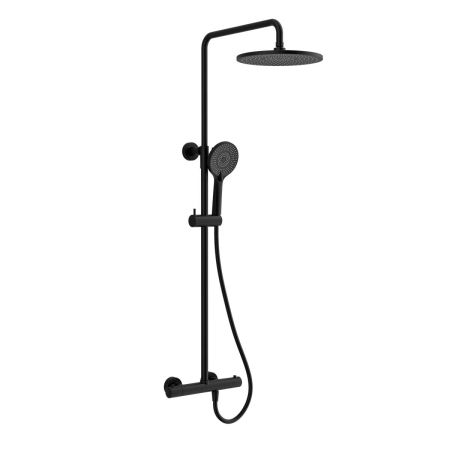 Душевая стойка Esse VSFS-1E0TMB термостатическая, черный, артикул VSFS-1E0TMB