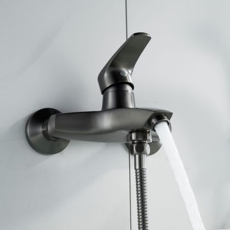 Смеситель для ванны Shevanik S5002T, оружейная сталь, артикул S5002T