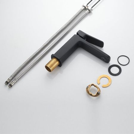 Смеситель для раковины Raffine F0199H, черный, артикул F0199H