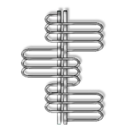 Водяной полотенцесушитель Grota Rio 700х975 Хром