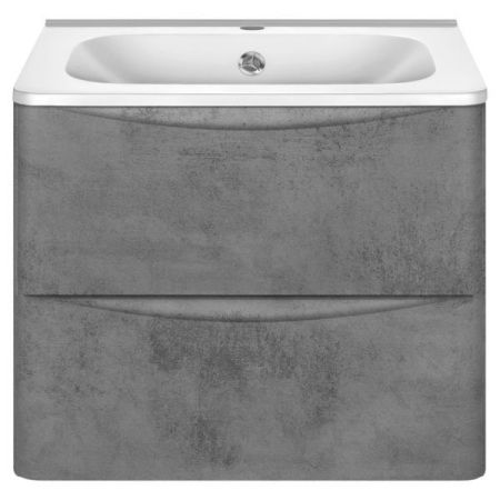 Тумба под раковину Vincea Paola VMC-2P600BT подвесная Beton, артикул VMC-2P600BT