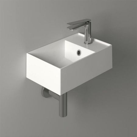 SIMAS AGILE Раковина подвесная 40х27 см, правая , с 1 отв под смеситель,цвет белый