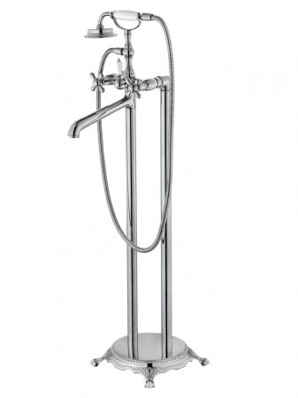 Смеситель для ванны напольного монтажа WONZON & WOGHAND RETRO, Хром (WW-88649020-CR)