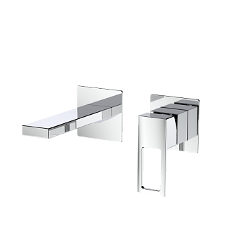 Смеситель для раковины DQ Dortmund встраиваемый настенный хром (DA1714401)